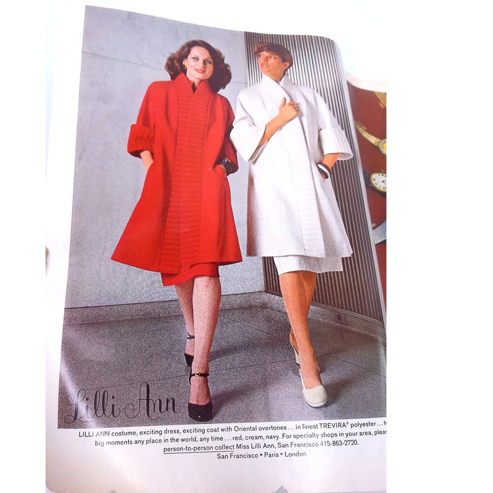 Vintage 1975 Harper's Bazaar Magazine Liza Minnelli Jerry Hall Fashion - Picture 7 of 11